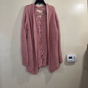 Lily Morgan lace back Cardigan Size-XL/TG